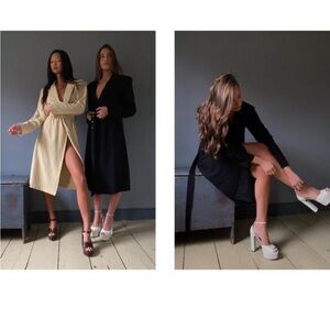 DB Long Trench with metal buckle - NWOT